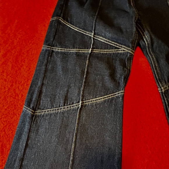 X-Girl dark wash elastic waist wide leg relaxed baggy jeans NWT - Picture 4 of 12